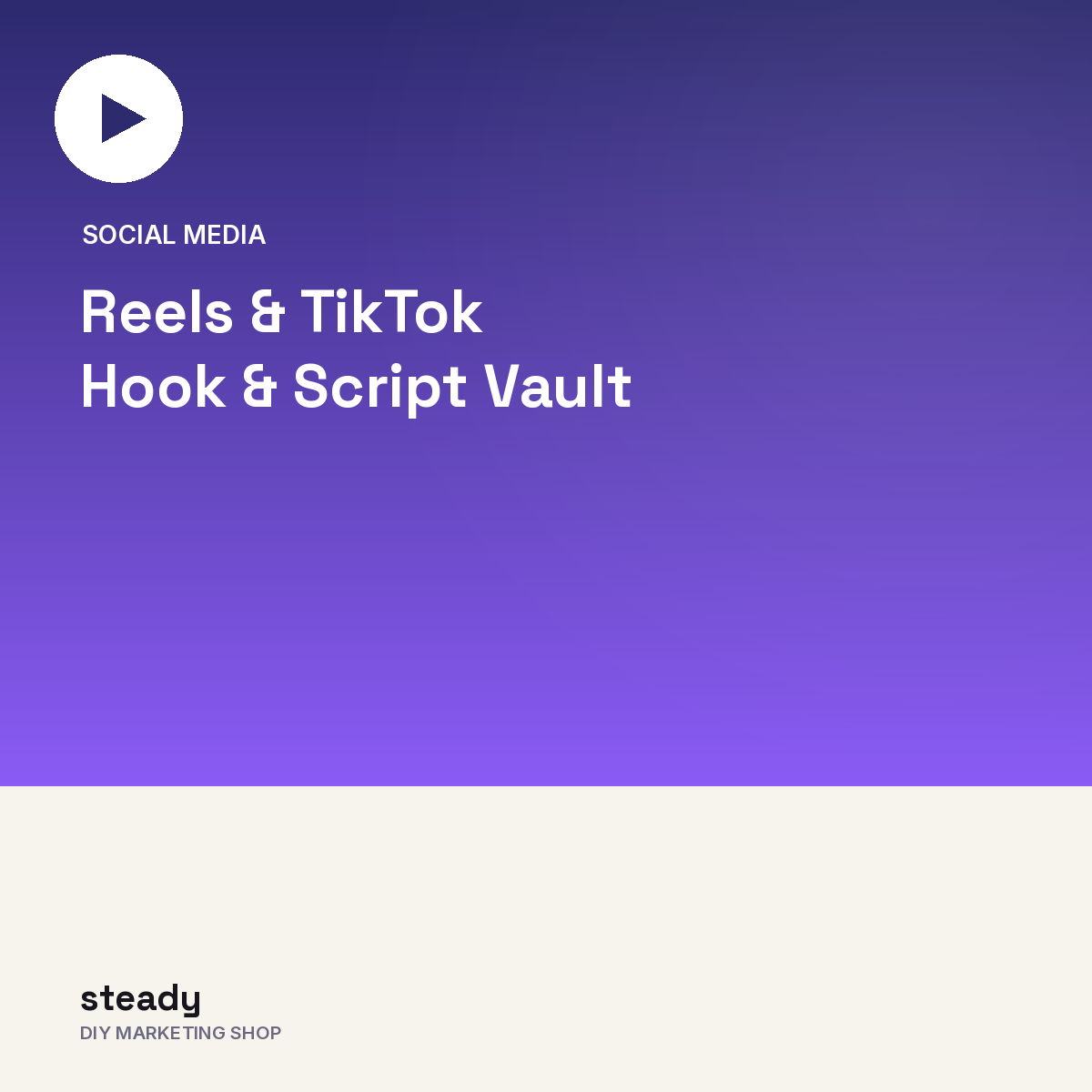 Reels & TikTok Hook & Script Vault